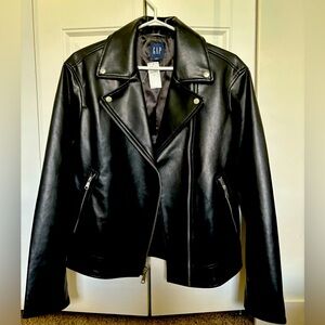 Gap vegan leather motorcycle jacket. New with tags.